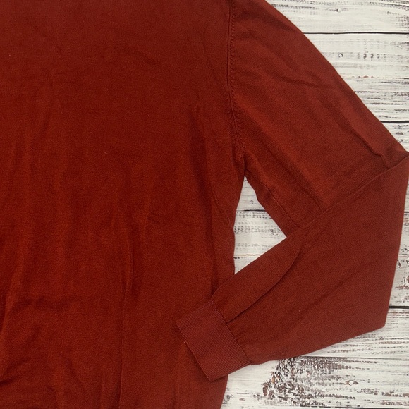 Zara Women's Rich Burgundy Crewneck Sweater Sz. L - Picture 4 of 9